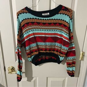 Etcetera Vibrant Patterned Sweatshirt